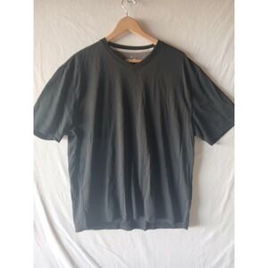 Burma bibas mens XL v neck basic black t shirt capsule wardrobe